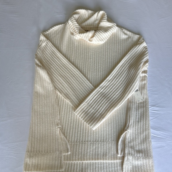 Maeve sweater ivory NWT Size L oversized gorgeous - Picture 4 of 11